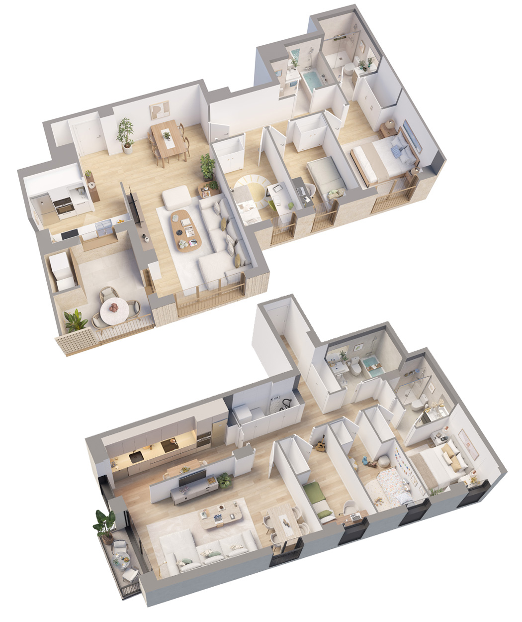 Plano comercial en 3D